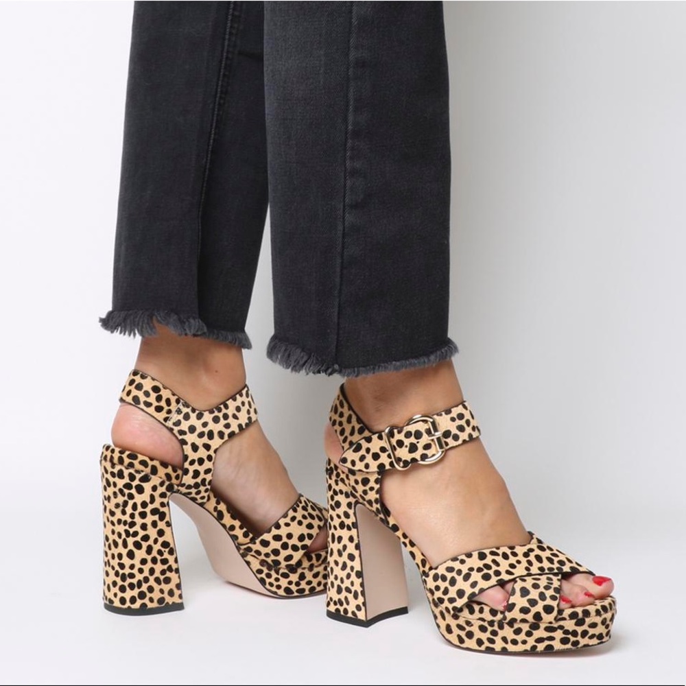 Cheetah Chunky Heels
